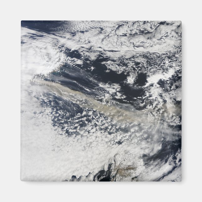 Ash plume från Eyjafjallajokull Volcano Magnet (Framsidan)