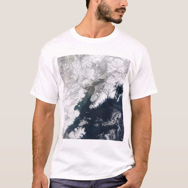 Ash plume från Mount Redtvivt, Alaska T-shirt (Framsida)
