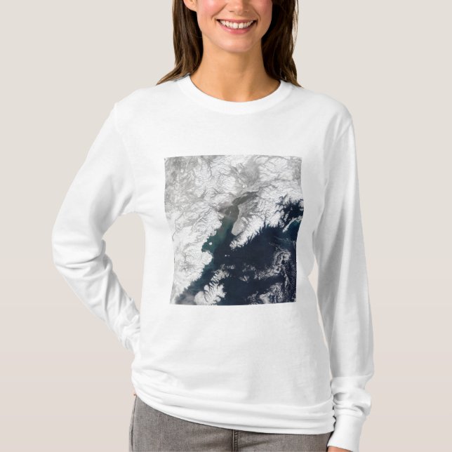 Ash plume från Mount Redtvivt, Alaska Tee Shirt (Framsida)