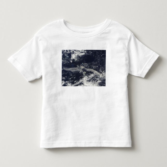 Ash Plume från Soufriere Backe, Montserrat T-shirt (Framsida)