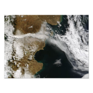 Ash plume från utbrottet av Chaiten vulcano, Chi Fototryck