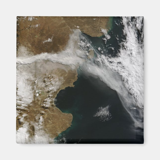 Ash plume från utbrottet av Chaiten vulcano, Chi Magnet (Framsidan)