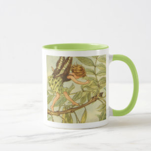 Ash Träd Fairy Walking på Gren Mugg
