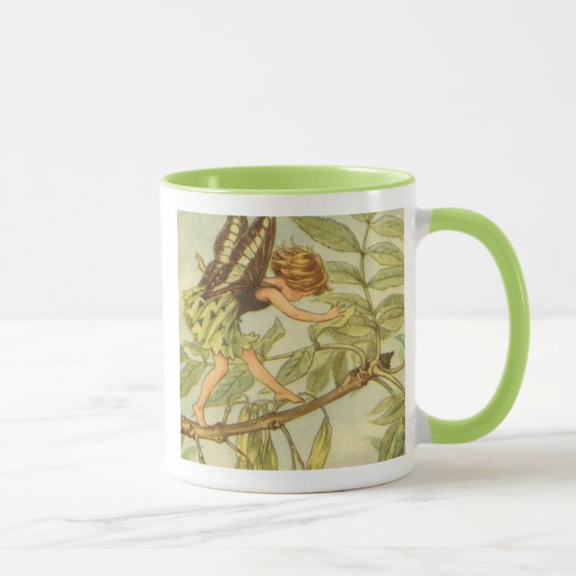 Ash Träd Fairy Walking på Gren Mugg (Höger)