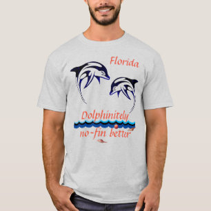 Ash Uni-sex Florida w/ delphins T Shirt