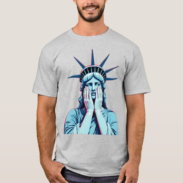 Ashamed Frihetsgudinnan T Shirt (Framsida)