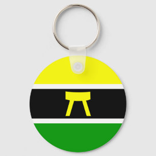 Ashanti Ghana flagga Nyckelring