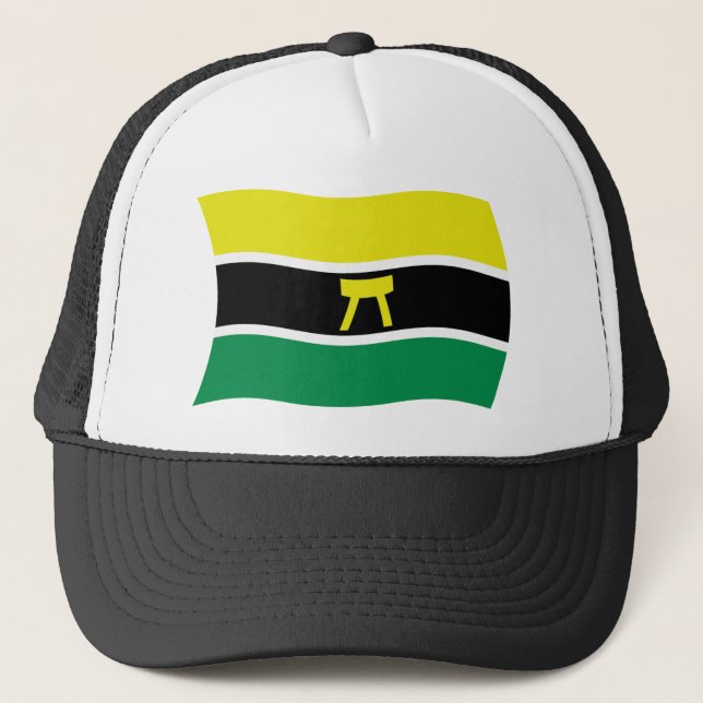 Ashanti People Flagga Hat Truckerkeps (Framsida)