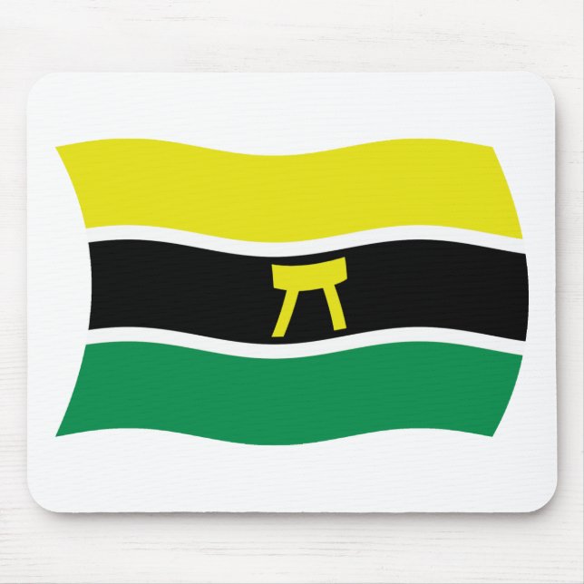Ashanti People Flagga Mousepad Musmatta (Framsidan)