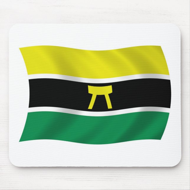 Ashanti People Flagga Mousepad Musmatta (Framsidan)