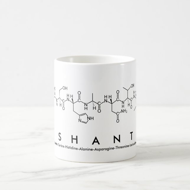 Ashanti peptide namn mugg (Center)