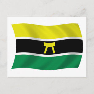 Ashantifolkets flagga vykort