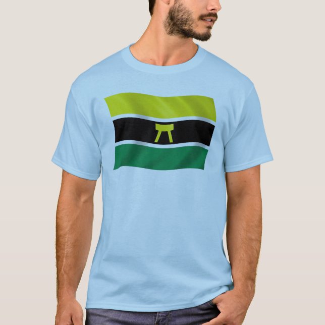 Ashantifolkets flaggtröja t-shirt (Framsida)