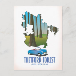 ashdown forest sussex karta-reseaffisch karta vykort