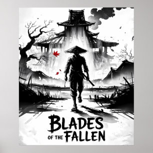 Ashen Ruins Samurai Poster