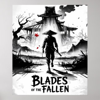 Ashen Ruins Samurai Poster