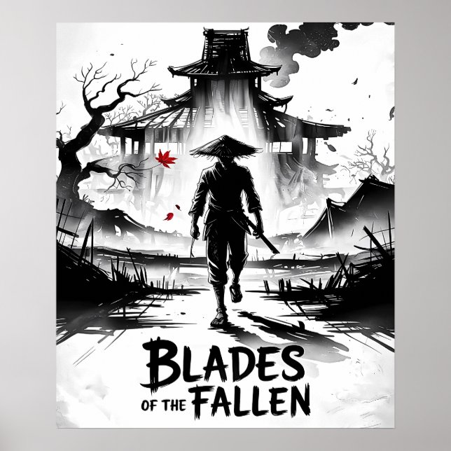 Ashen Ruins Samurai Poster (Framsidan)