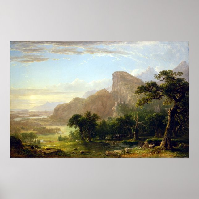 Asher Brown Durand liggande Thanatopsis Poster (Framsidan)