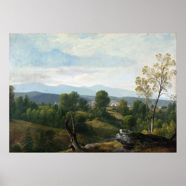 Asher Brown Durand Pastoral Ligcape Poster (Framsidan)