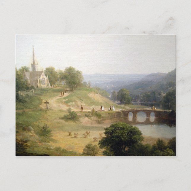 Asher Brown Durand Söndag God Vykort (Framsida)
