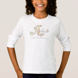 Asher flicknamn dekorativ anpassad betydelse t-shirt