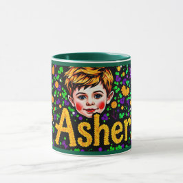 ASHER ~ GLOSSY Sequin Bild ~ Mugg