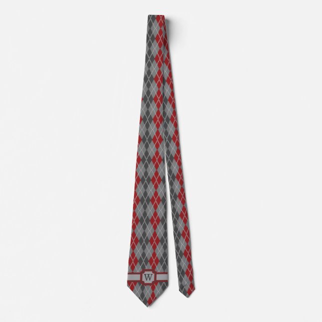 Ashes and Embers Argyle Manar Neck Tie Slips (Framsida)