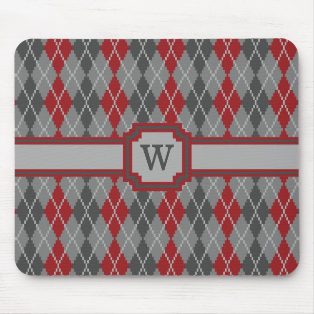 Ashes and Embers Argyle Mousepad Musmatta (Framsidan)