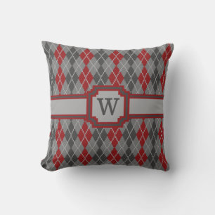 Ashes and Embers Argyle Pillow Kudde