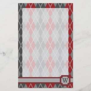 Ashes and Embers Argyle Stationery Brevpapper