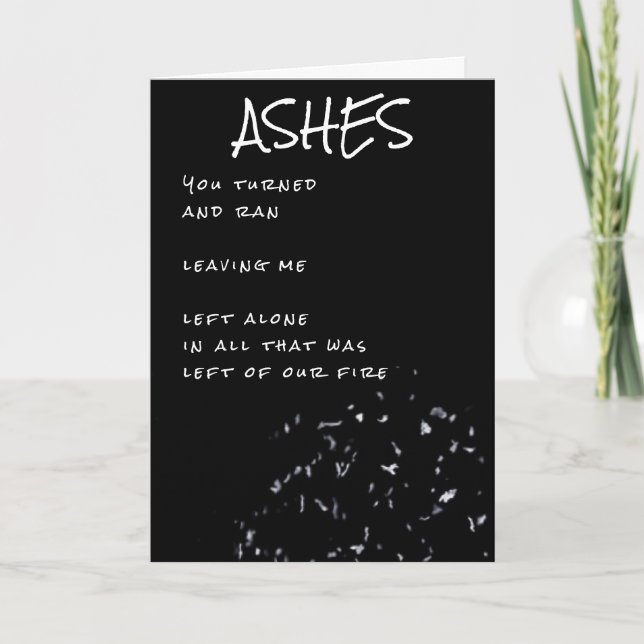 Ashes Dikt Separation Helgkort (Framsida)