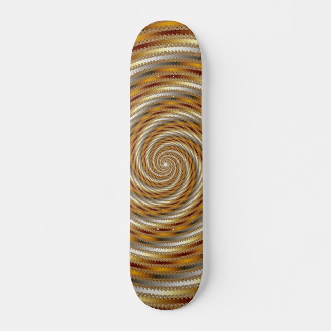 Ashes - Fractal Old School Skateboard Bräda 21,6 Cm (Framsida)