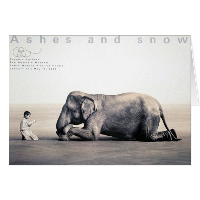 Ashes och Snö Hälsningskort (Framsidan Horizontal)
