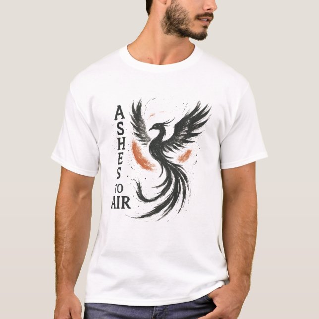 Ashes To Air Rising Phoenix Mark T-Shirt (Framsida)