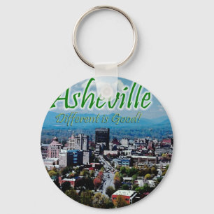 Asheville.. annorlunda är bra! nyckelring