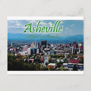 Asheville.. annorlunda är bra! vykort