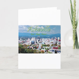 Asheville...Ät..Vilo..Färg Helgkort