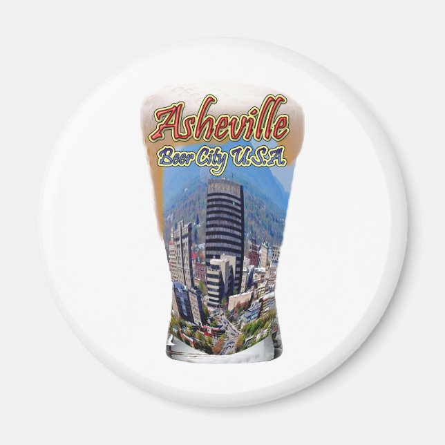 Asheville Beer City USA Magnet (Framsidan)