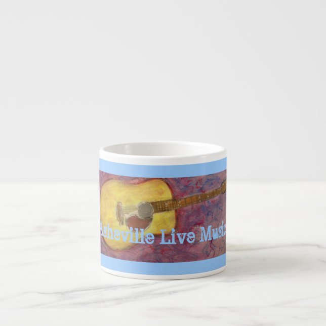 Asheville bor musik espressomugg (Framsidan)