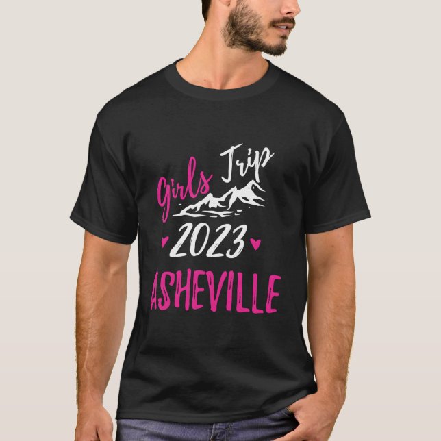 Asheville Girls Resa 2023 Vacation Bachelorette T Shirt (Framsida)
