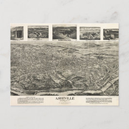 Asheville, NC 1912-vykort Vykort
