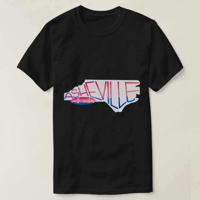 Asheville, NC T Shirt (Design framsida)