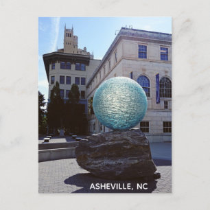 Asheville North Carolina Art Museum Travel Photo Vykort