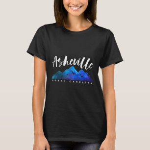Asheville North Carolina Camping Hiking Skidåkning T Shirt
