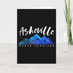 Asheville North Carolina Camping Hiking Skidning F Kort