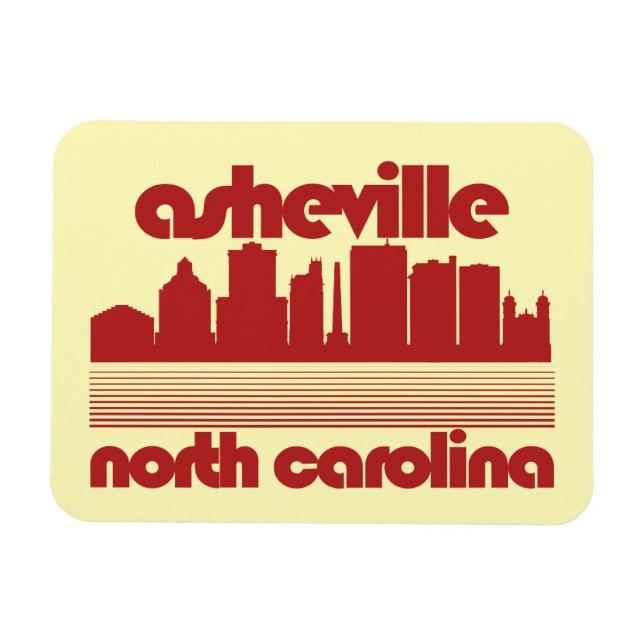 Asheville,North Carolina Magnet (Horisontell)