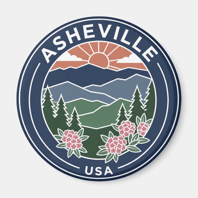 Asheville North Carolina Magnet (Framsidan)