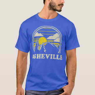 Asheville North Carolina NC Vintage Hiking Mounta T Shirt