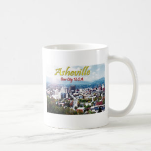 ASHEVILLE NORTH CAROLINA ölstad USA Kaffemugg