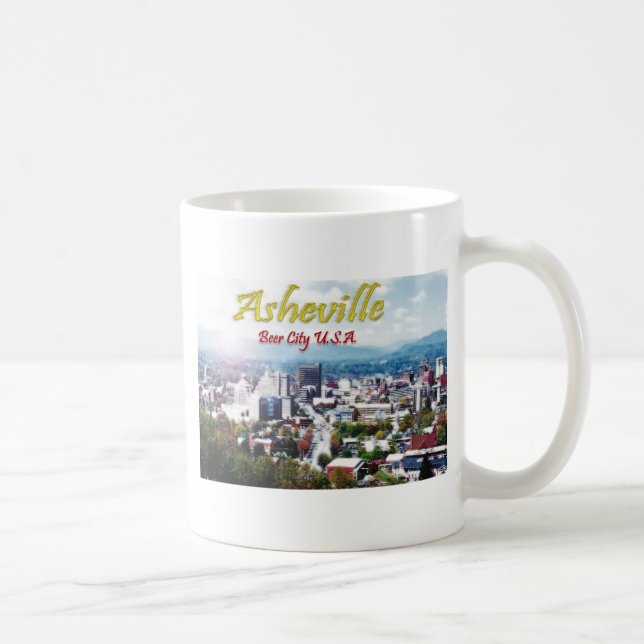 ASHEVILLE NORTH CAROLINA ölstad USA Kaffemugg (Höger)
